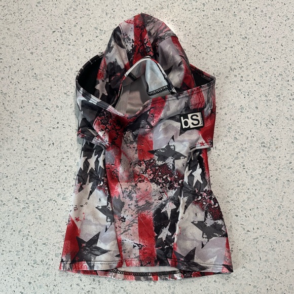 Blackstrap Star Print Balaclava in Red/Gray/White - Picture 2 of 5